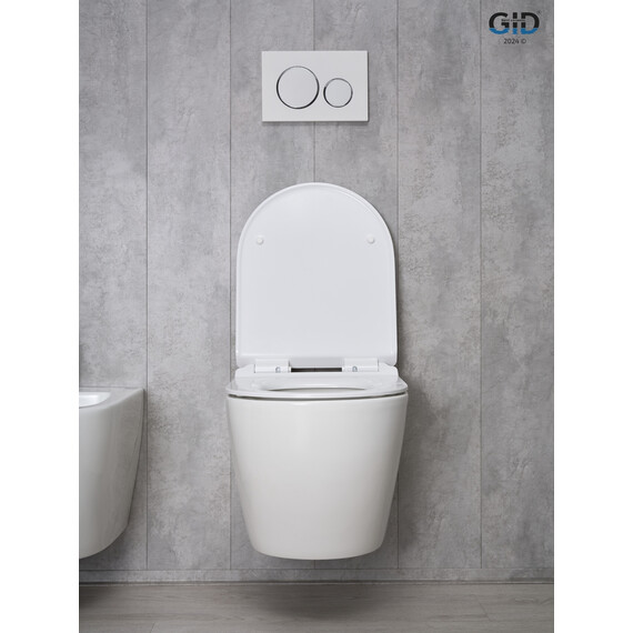 УНИТАЗ ПОДВЕСНОЙ GID TR2122B 62256Y БЕЛЫЙ 53.5X36X35