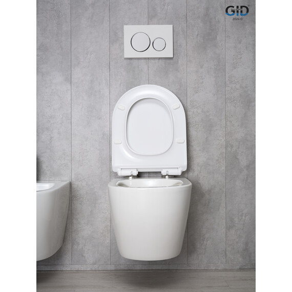 УНИТАЗ ПОДВЕСНОЙ GID TR2122B 62256Y БЕЛЫЙ 53.5X36X35