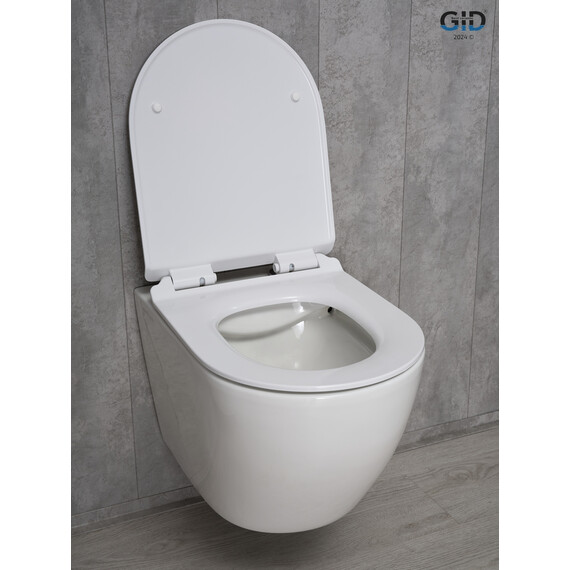 УНИТАЗ ПОДВЕСНОЙ GID TR2122B 62256Y БЕЛЫЙ 53.5X36X35