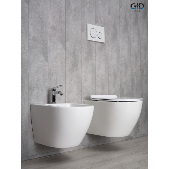 УНИТАЗ ПОДВЕСНОЙ GID TR2122B 62256Y БЕЛЫЙ 53.5X36X35