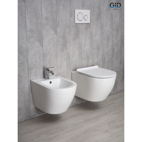 УНИТАЗ ПОДВЕСНОЙ GID TR2122B 62256Y БЕЛЫЙ 53.5X36X35