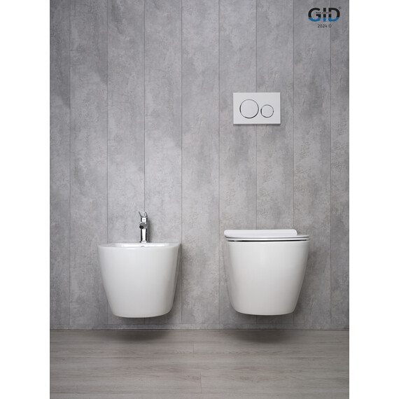 УНИТАЗ ПОДВЕСНОЙ GID TR2122B 62256Y БЕЛЫЙ 53.5X36X35