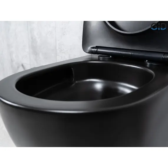 УНИТАЗ ПОДВЕСНОЙ TORNADO GID TR2122TF-BM 62261Y ЧЕРНЫЙ МАТОВЫЙ 49X36X36