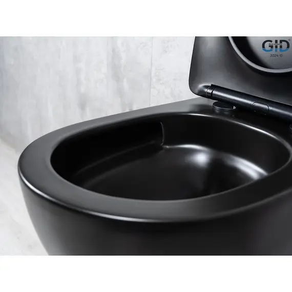 УНИТАЗ ПОДВЕСНОЙ TORNADO GID TR2122TF-BM 62261Y ЧЕРНЫЙ МАТОВЫЙ 49X36X36