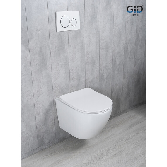 УНИТАЗ ПОДВЕСНОЙ TORNADO GID TR2122TF 62258Y БЕЛЫЙ 49X36X36