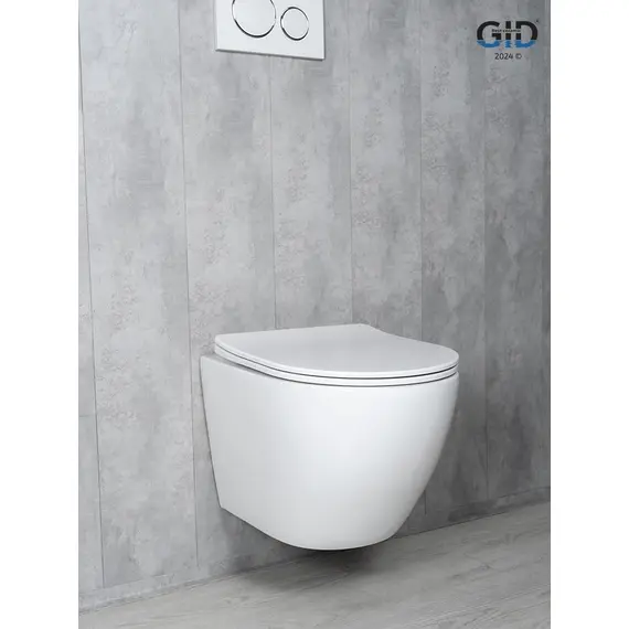 УНИТАЗ ПОДВЕСНОЙ TORNADO GID TR2122TF 62258Y БЕЛЫЙ 49X36X36