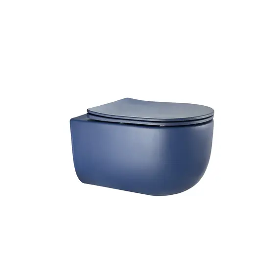 УНИТАЗ ПОДВЕСНОЙ TORNADO GID TR2133TF-BUM 62301Y СИНИЙ МАТОВЫЙ 49X36X34