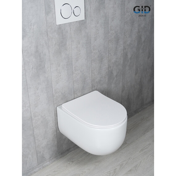 УНИТАЗ ПОДВЕСНОЙ TORNADO GID TR2133TF 62262Y БЕЛЫЙ 49X36X34