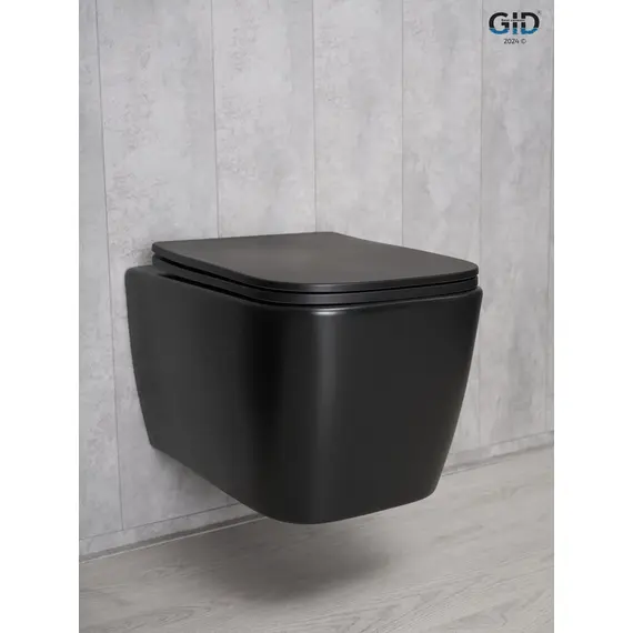 УНИТАЗ ПОДВЕСНОЙ GID TR2140BM 62255Y ЧЕРНЫЙ МАТОВЫЙ 51X35X37.5
