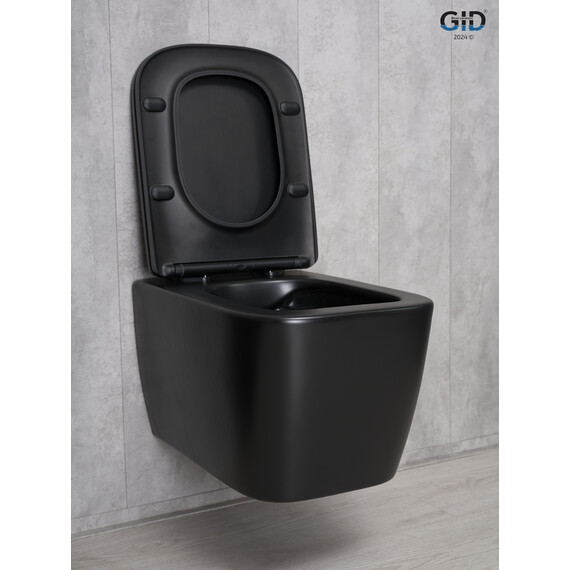УНИТАЗ ПОДВЕСНОЙ GID TR2140BM 62255Y ЧЕРНЫЙ МАТОВЫЙ 51X35X37.5