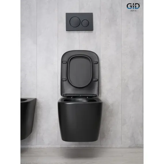 УНИТАЗ ПОДВЕСНОЙ GID TR2140BM 62255Y ЧЕРНЫЙ МАТОВЫЙ 51X35X37.5