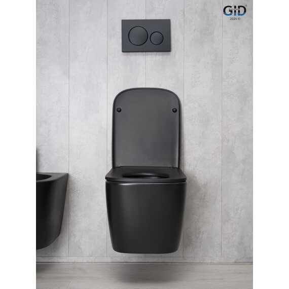 УНИТАЗ ПОДВЕСНОЙ GID TR2140BM 62255Y ЧЕРНЫЙ МАТОВЫЙ 51X35X37.5