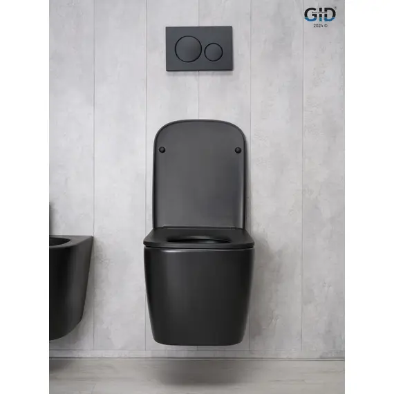 УНИТАЗ ПОДВЕСНОЙ GID TR2140BM 62255Y ЧЕРНЫЙ МАТОВЫЙ 51X35X37.5
