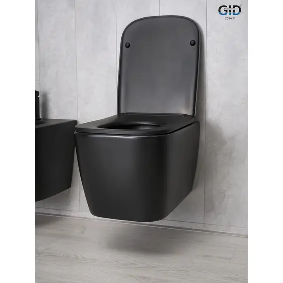 УНИТАЗ ПОДВЕСНОЙ GID TR2140BM 62255Y ЧЕРНЫЙ МАТОВЫЙ 51X35X37.5