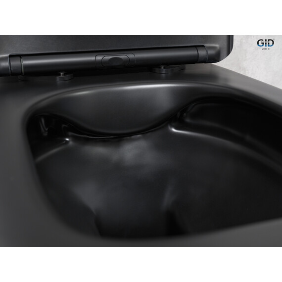 УНИТАЗ ПОДВЕСНОЙ GID TR2140BM 62255Y ЧЕРНЫЙ МАТОВЫЙ 51X35X37.5