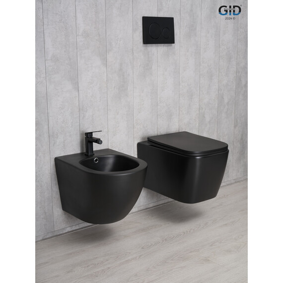 УНИТАЗ ПОДВЕСНОЙ GID TR2140BM 62255Y ЧЕРНЫЙ МАТОВЫЙ 51X35X37.5