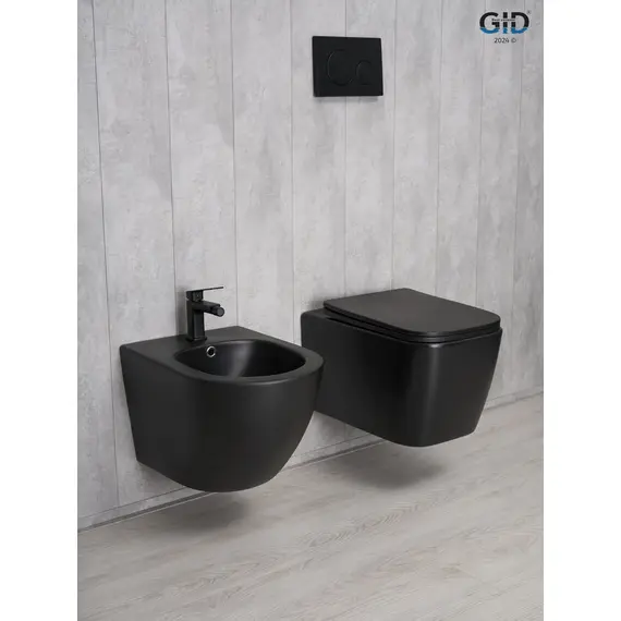 УНИТАЗ ПОДВЕСНОЙ GID TR2140BM 62255Y ЧЕРНЫЙ МАТОВЫЙ 51X35X37.5