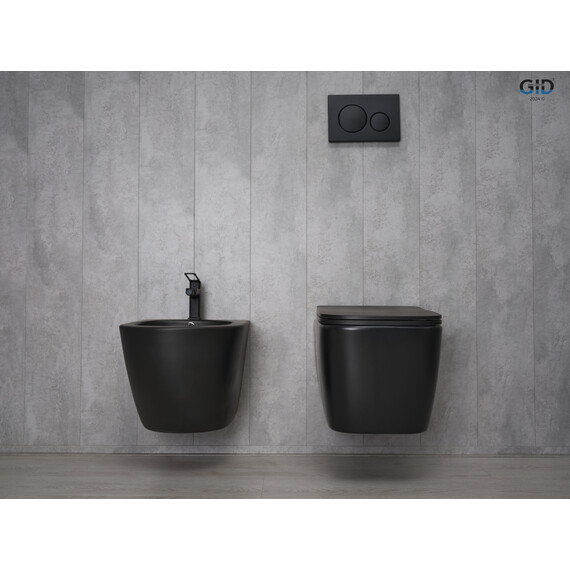 УНИТАЗ ПОДВЕСНОЙ GID TR2140BM 62255Y ЧЕРНЫЙ МАТОВЫЙ 51X35X37.5