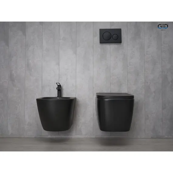 УНИТАЗ ПОДВЕСНОЙ GID TR2140BM 62255Y ЧЕРНЫЙ МАТОВЫЙ 51X35X37.5