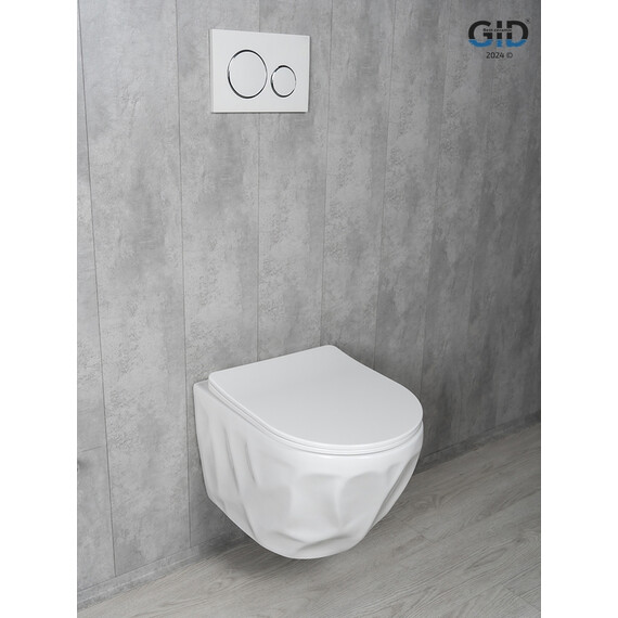 УНИТАЗ ПОДВЕСНОЙ TORNADO GID TR2196TFX 62263Y БЕЛЫЙ 49X35.5X34