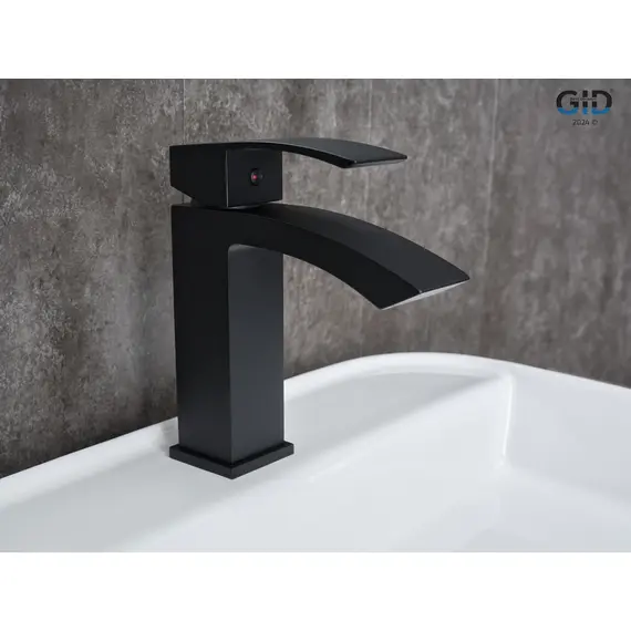 СМЕСИТЕЛЬ ДЛЯ РАКОВИНЫ GID VICTORIA L120-BM-K L120BMK ЧЕРНЫЙ МАТОВЫЙ