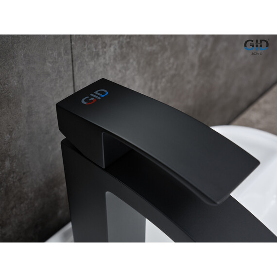 СМЕСИТЕЛЬ ДЛЯ РАКОВИНЫ GID VICTORIA L120-BM-K L120BMK ЧЕРНЫЙ МАТОВЫЙ