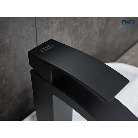 СМЕСИТЕЛЬ ДЛЯ РАКОВИНЫ GID VICTORIA L120-BM-K L120BMK ЧЕРНЫЙ МАТОВЫЙ