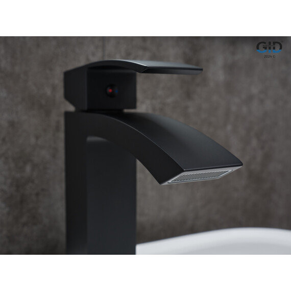 СМЕСИТЕЛЬ ДЛЯ РАКОВИНЫ GID VICTORIA L120-BM-K L120BMK ЧЕРНЫЙ МАТОВЫЙ