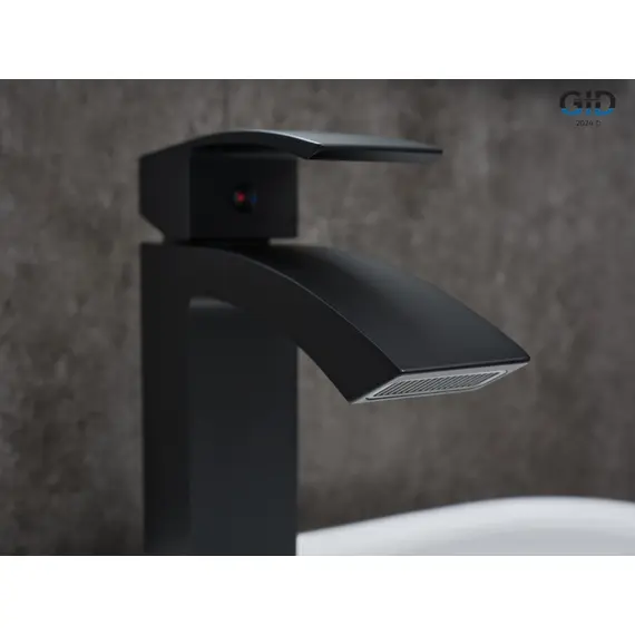 СМЕСИТЕЛЬ ДЛЯ РАКОВИНЫ GID VICTORIA L120-BM-K L120BMK ЧЕРНЫЙ МАТОВЫЙ