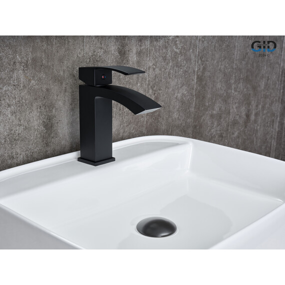 СМЕСИТЕЛЬ ДЛЯ РАКОВИНЫ GID VICTORIA L120-BM-K L120BMK ЧЕРНЫЙ МАТОВЫЙ