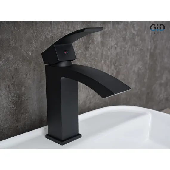 СМЕСИТЕЛЬ ДЛЯ РАКОВИНЫ GID VICTORIA L120-BM-K L120BMK ЧЕРНЫЙ МАТОВЫЙ