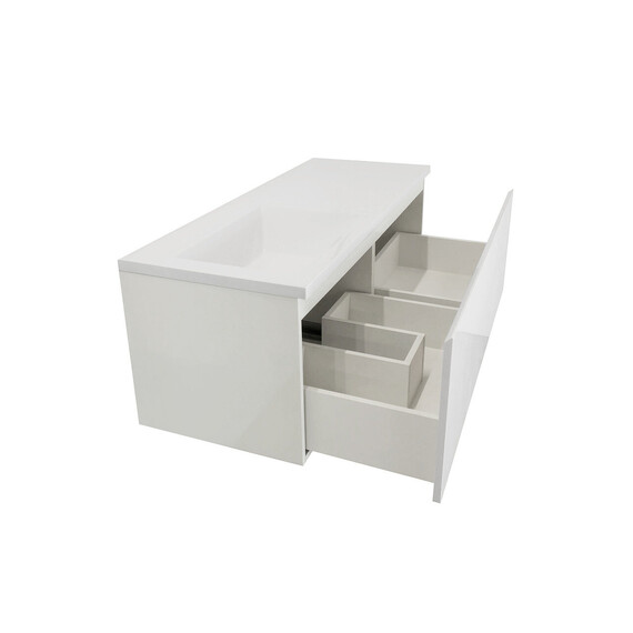 КОМПЛЕКТ МЕБЕЛИ DALLAS LUXE 1400Х482 ЛЕВОСТОРОННИЙ ПОДВЕСНОЙ 1 ЯЩИК (ШХГХВ) 1392Х476Х430