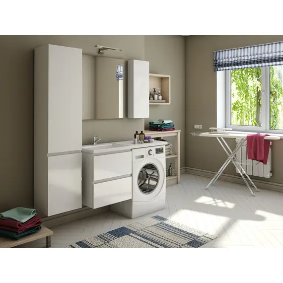 КОМПЛЕКТ МЕБЕЛИ DALLAS LUXE 1500Х482  2 ЯЩИКА  ЛЕВОСТОРОННИЙ ПОДВЕСНОЙ (ШХГХВ) 848Х476Х607