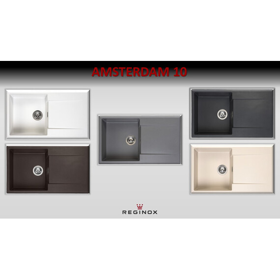 ГРАНИТНАЯ МОЙКА REGINOX AMSTERDAM 10 CAFFE SILVERY