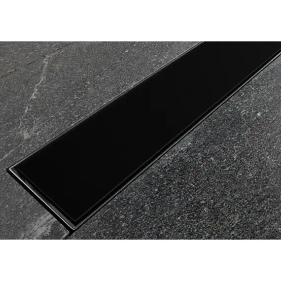 ДУШЕВОЙ ТРАП ALMAES LAGUNA ЧЕРНОЕ СТЕКЛО 900 ММ