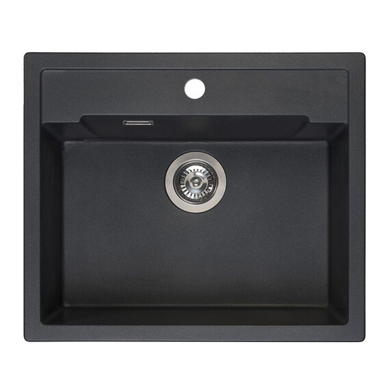 ГРАНИТНАЯ МОЙКА REGINOX AMSTERDAM 54 BLACK SILVERY