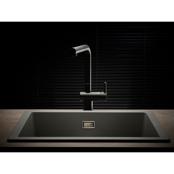 ГРАНИТНАЯ МОЙКА REGINOX AMSTERDAM 50 BLACK SILVERY