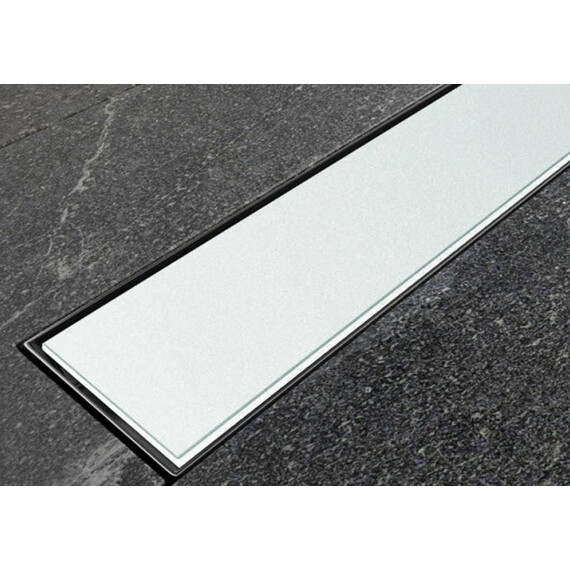 ДУШЕВОЙ ТРАП ALMAES LAGUNA БЕЛОЕ  СТЕКЛО 600 ММ