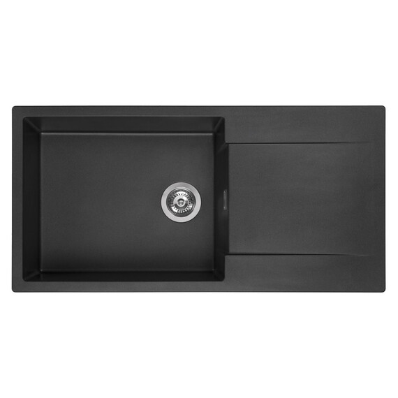 ГРАНИТНАЯ МОЙКА REGINOX AMSTERDAM 540 BLACK SILVERY