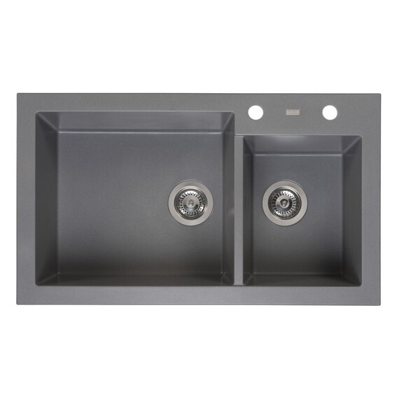 ГРАНИТНАЯ МОЙКА REGINOX AMSTERDAM 25 GREY SILVERY