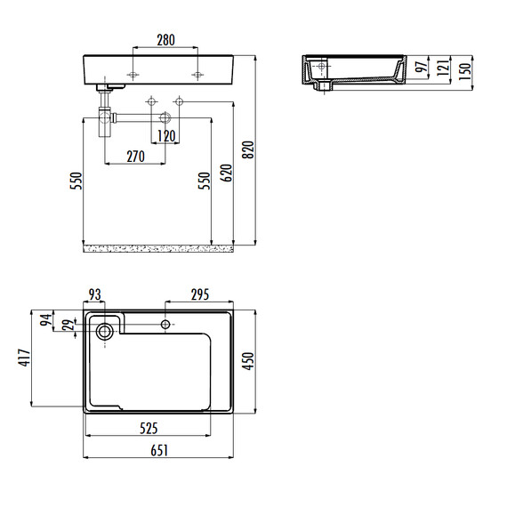 РАКОВИНА CREAVIT AR065