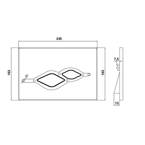 КНОПКА CREAVIT ДЛЯ ИНСТАЛЛЯЦИИ UFO БЕЛО-КРАСНАЯ