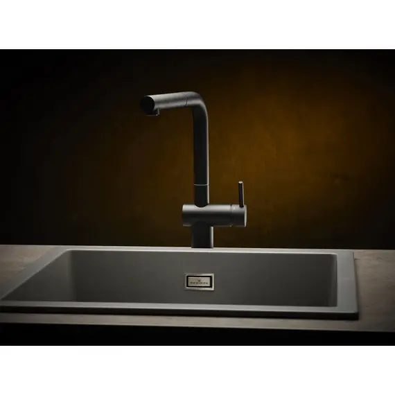 ГРАНИТНАЯ МОЙКА REGINOX AMSTERDAM 40 BLACK SILVERY