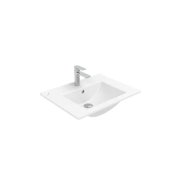 РАКОВИНА CREAVIT МЕБЕЛЬНАЯ/ПОДВЕСНАЯ (ВПРИТЫК К КРАЮ МЕБЕЛИ) (46Х61СМ)