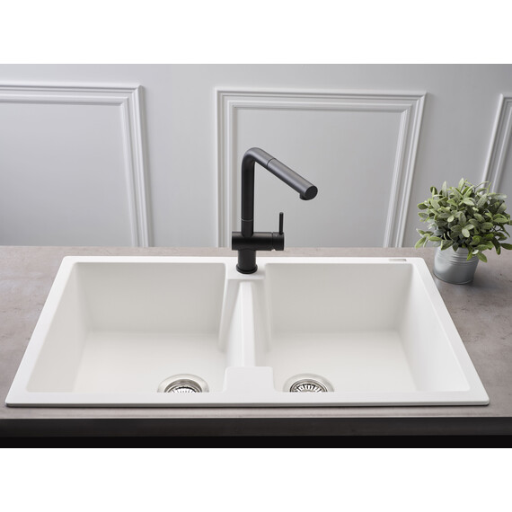 ГРАНИТНАЯ МОЙКА REGINOX AMSTERDAM 20 PURE WHITE