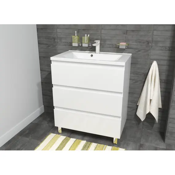 КОМПЛЕКТ МЕБЕЛИ ЭСТЕТ BALI NEW 750Х450 НАПОЛЬНЫЙ 3 ЯЩИКА (ШХГХВ) 748Х446Х860