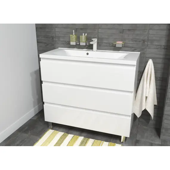 КОМПЛЕКТ МЕБЕЛИ ЭСТЕТ BALI NEW 1000Х450 НАПОЛЬНЫЙ 3 ЯЩИКА (ШХГХВ) 998Х446Х860