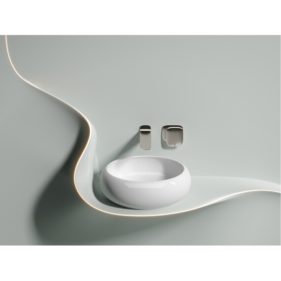 УМЫВАЛЬНИК ЧАША НАКЛАДНАЯ КРУГЛАЯ CERAMICA NOVA ELEMENT 360*360*120ММ БЕЛАЯ ГЛЯНЦЕВАЯ