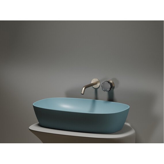 УМЫВАЛЬНИК ЧАША НАКЛАДНАЯ ОВАЛЬНАЯ CERAMICA NOVA ELEMENT (ЦВЕТ ЗЕЛЕНЫЙ МАТОВЫЙ) 600*380*138ММ