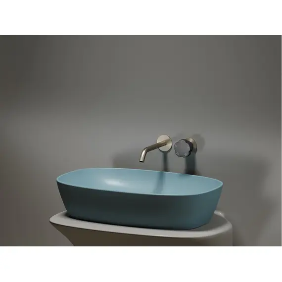 УМЫВАЛЬНИК ЧАША НАКЛАДНАЯ ОВАЛЬНАЯ CERAMICA NOVA ELEMENT (ЦВЕТ ЗЕЛЕНЫЙ МАТОВЫЙ) 600*380*138ММ